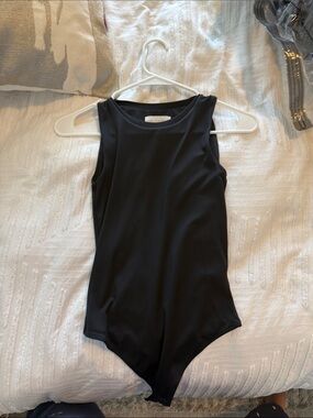 House of Harlow Black Sleeveless Bodysuit
